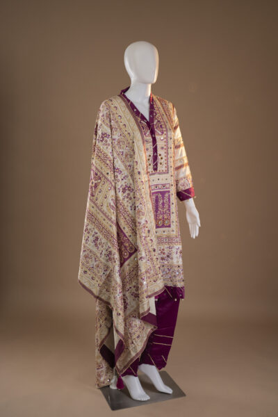 Exclusive 3-Piece Designer Silk Suit